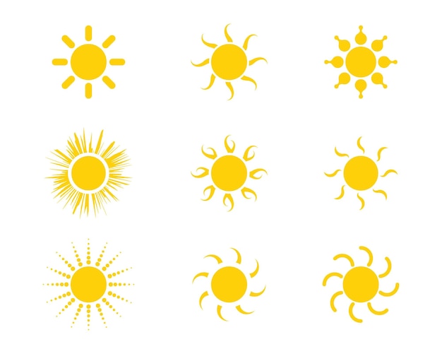 Zon Vector illustratie Icon