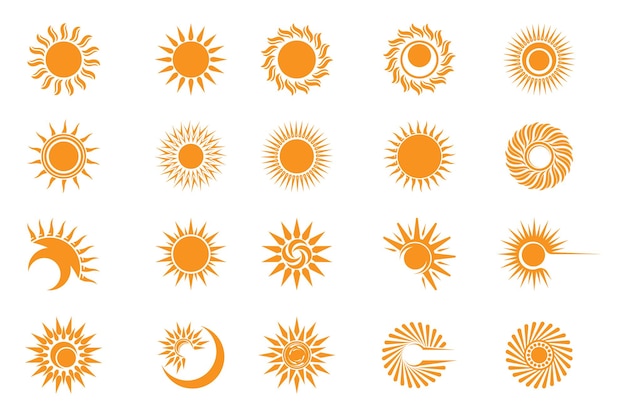 Zon Vector Illustratie Logo ontwerp