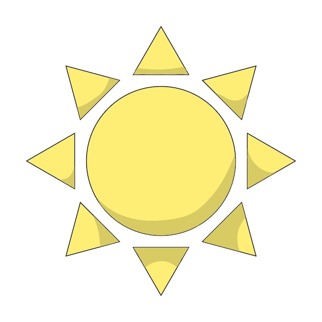 Vector zon zonne-energie warmte seizoenen klimaat weersomstandigheden balken zomer winterhitte wolkenloze warme dag zonlicht zonnebatterijcel genereren elektriciteit vector illustratie