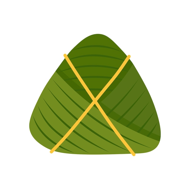 Вектор Цзунцзы, завернутый в бамбуковый лист