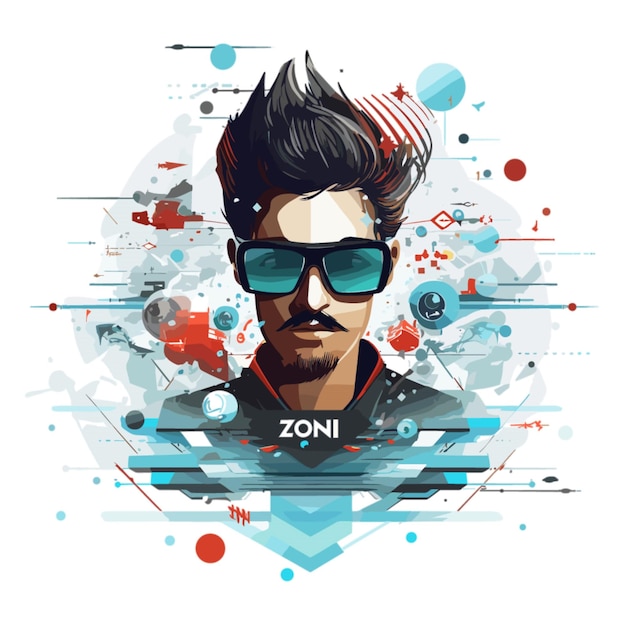 Zoni vector on white background