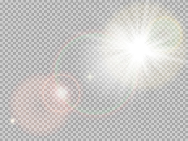 Zonlicht speciale lensflare.