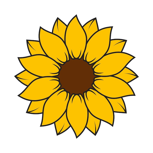 Zonnebloem clipart, zonnebloem vector, zonnebloem silhouet, zonnebloem illustratie, bloemen