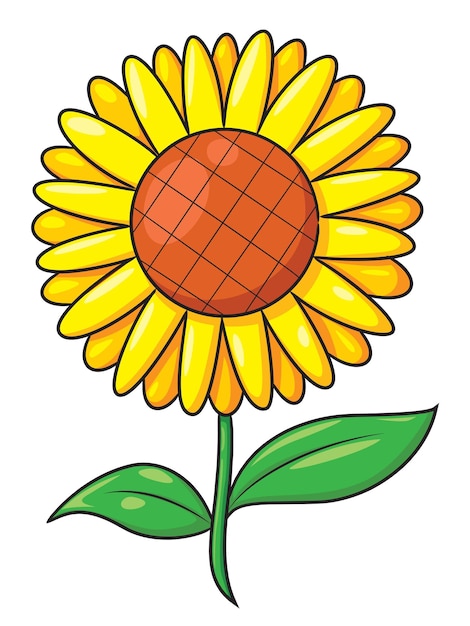 Vector zonnebloem