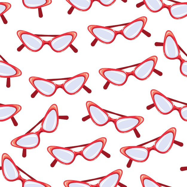 Zonnebril brillen mode naadloze patroon inwikkeling concept grafisch ontwerpelement
