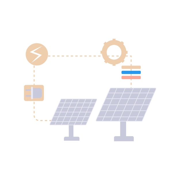 Zonnepaneel is efficiënt voor elektriciteit