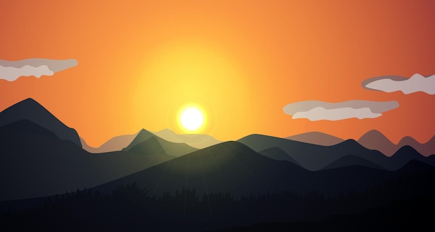 Zonsondergang Vector2
