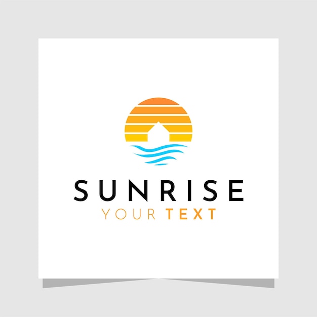 Zonsopgang logo ontwerp