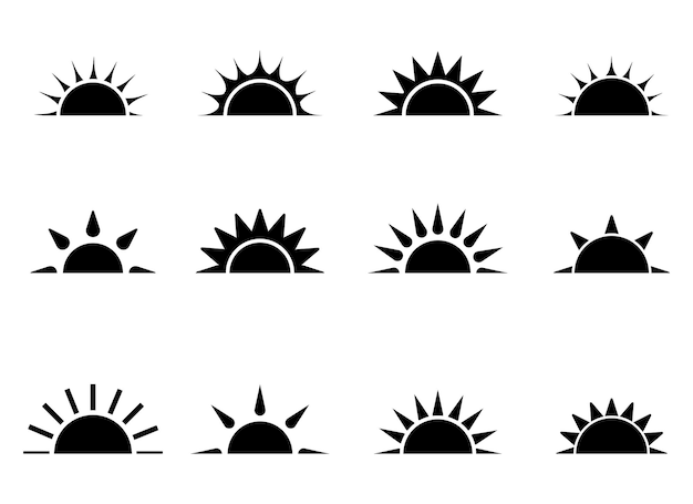 zonsopgang vectorontwerp geïllustreerd geïsoleerd op witte afbeelding