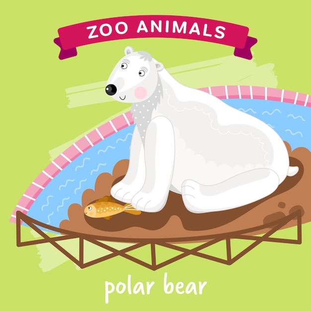 Зоопарк Животное, Белый Медведь