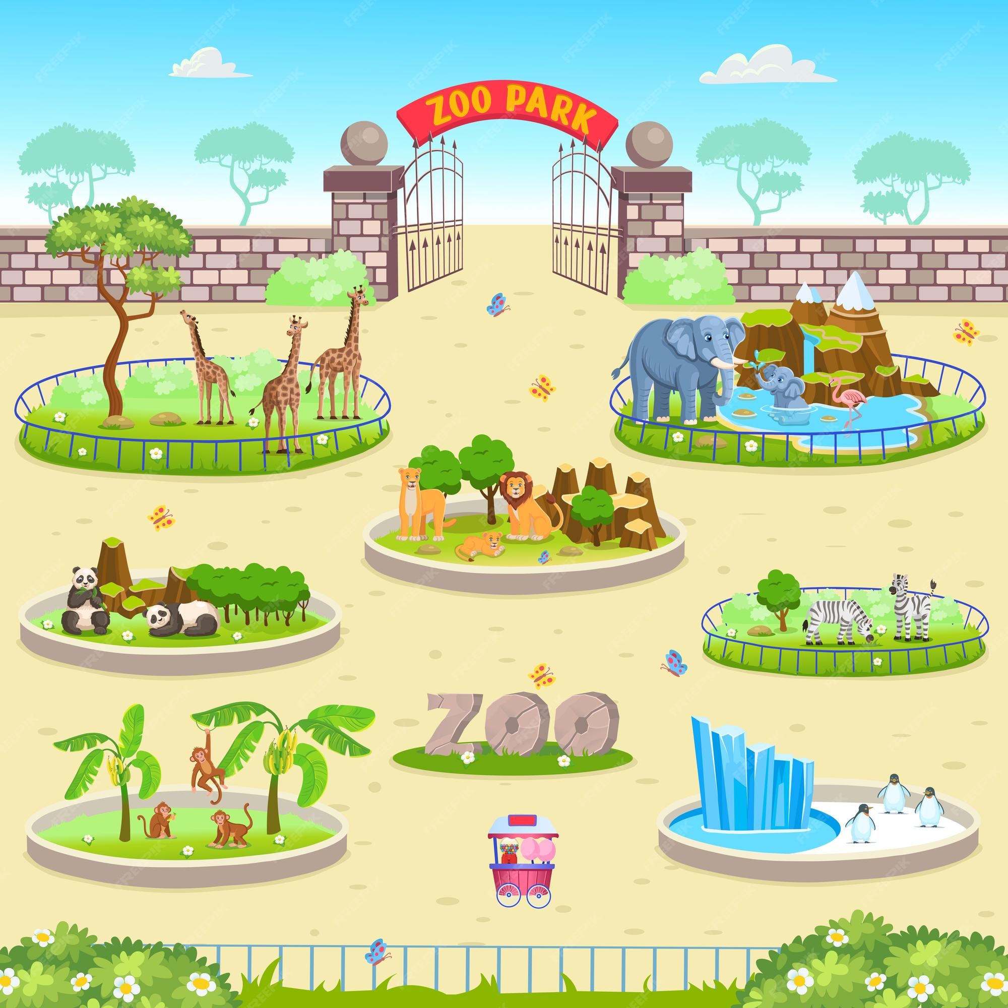 Zoo 画像 無料のベクター ストックフォト Psd