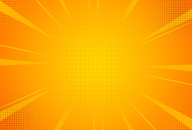 zoom comic background orange and yellow abstract eps 10