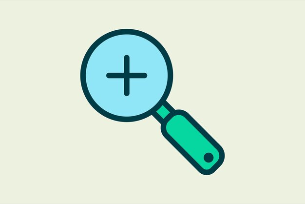 Zoom In icon icon related to UI elements suitable for web site app user interfaceselement printable etc flat line icon style simple vector design editable