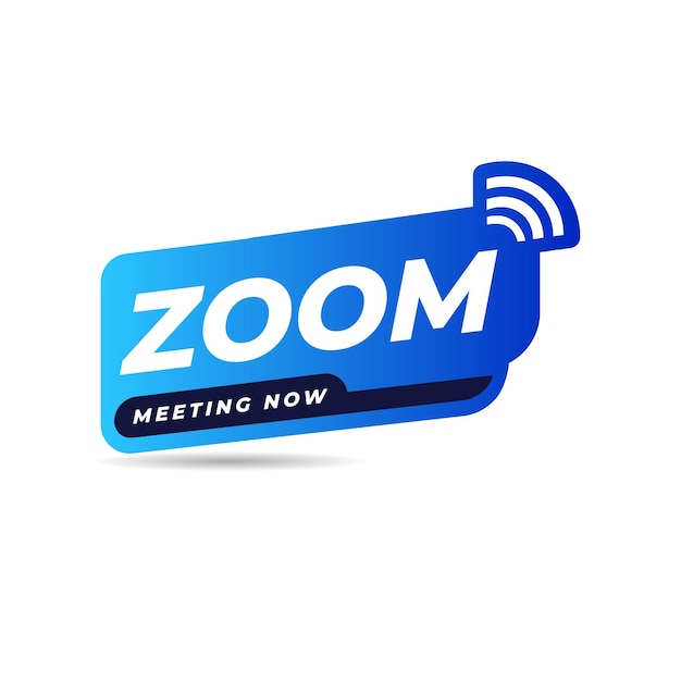 Vettore zoom live stream icon sticker badge
