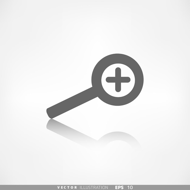 Zoom web icon Search loupe Vector illustration