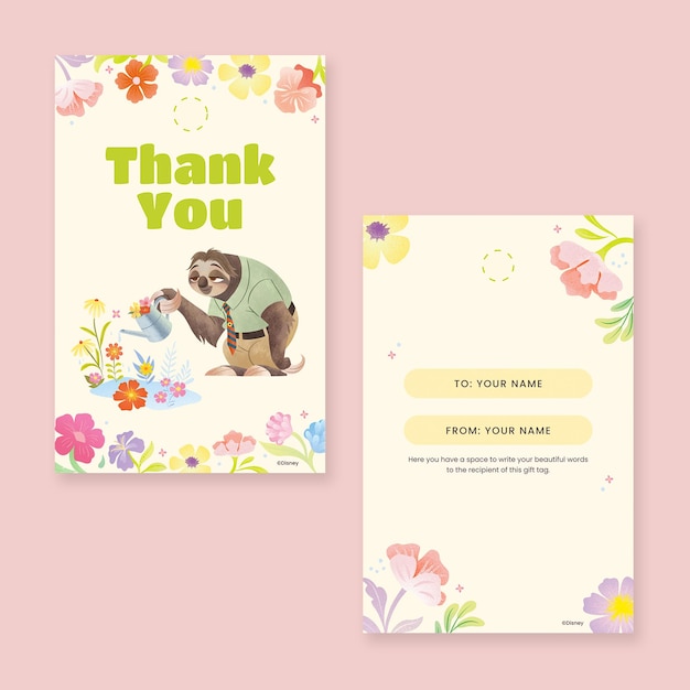 Zootopia Gift Tag