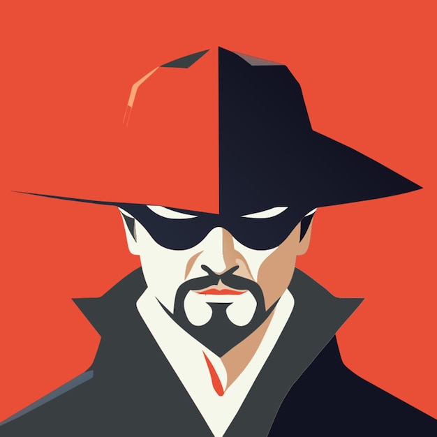 Vector zorro vector illustratie