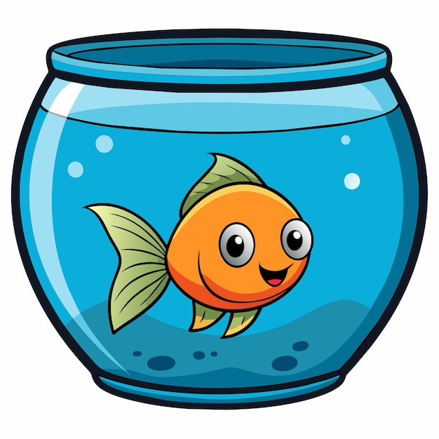 Vector zoutwater- of zoetwatervissen in aquaria, tropische vissen in aquaria