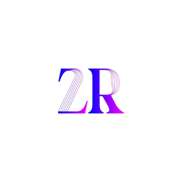 Vector zr logo design