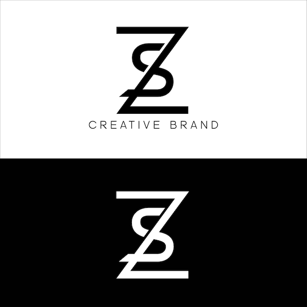 Zs initial letter logo design