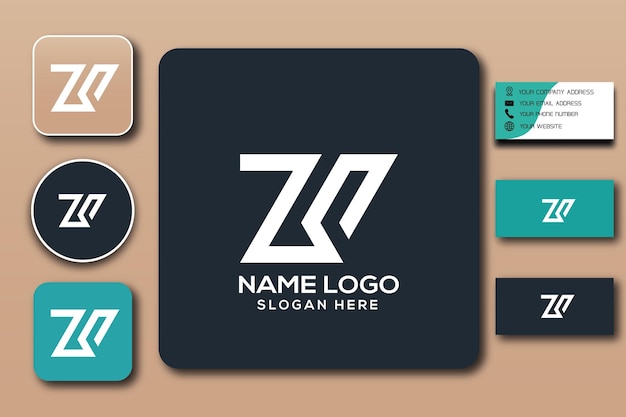 Zs monogram logo template