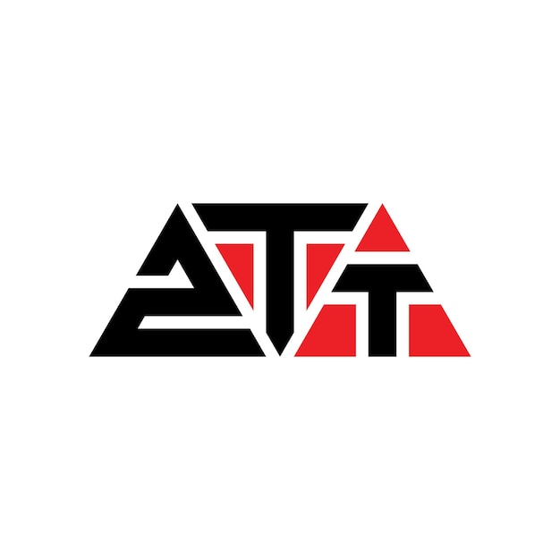 ztt triangle letter logo design with triangle shape ztt triangle logo design monogram ztt triangle vector logo template with red color ztt triangular logo simple elegant and luxurious logo ztt