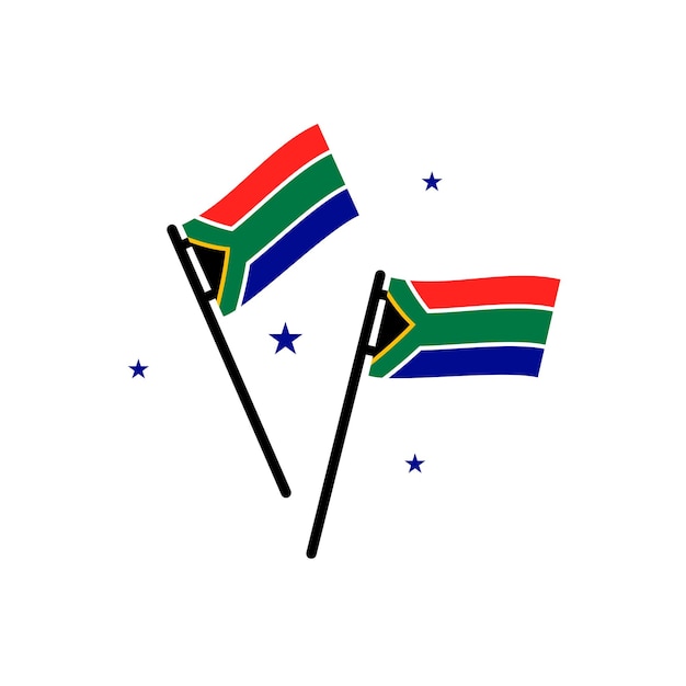 Zuid-afrika element erfgoeddag illustratie ontwerp vector