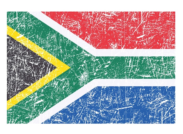 zuid-afrika vintage vlag behang textuur