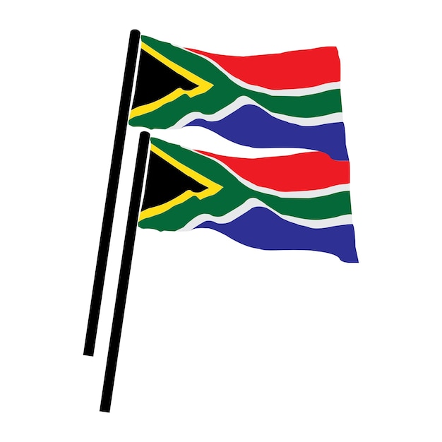 Zuid-Afrikaanse vlag icoon vector illustrataion symbool ontwerp