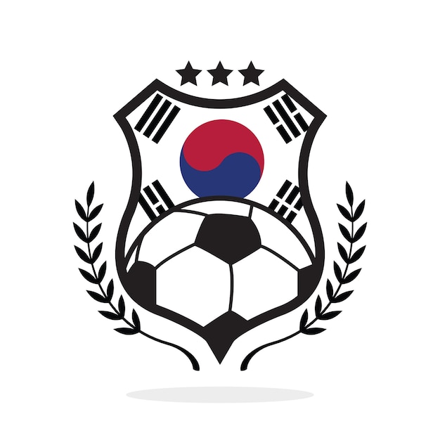 Zuid-Korea nationale vlag voetbal kuif