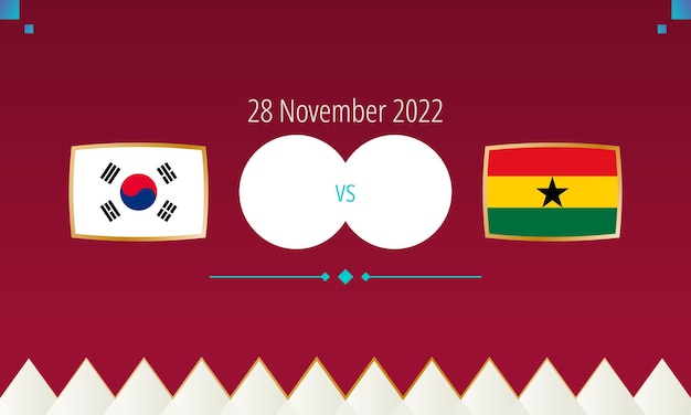 Zuid-Korea vs Ghana voetbalwedstrijd internationale voetbalcompetitie 2022