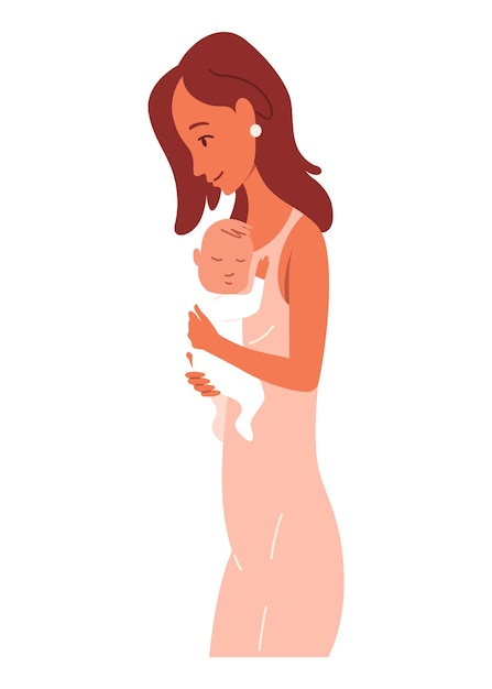 Zwangerschapskalenderconcept Stadium van verandering in het vrouwelijk lichaam tijdens de zwangerschap Cartoon platte vector set geïsoleerd op witte achtergrond