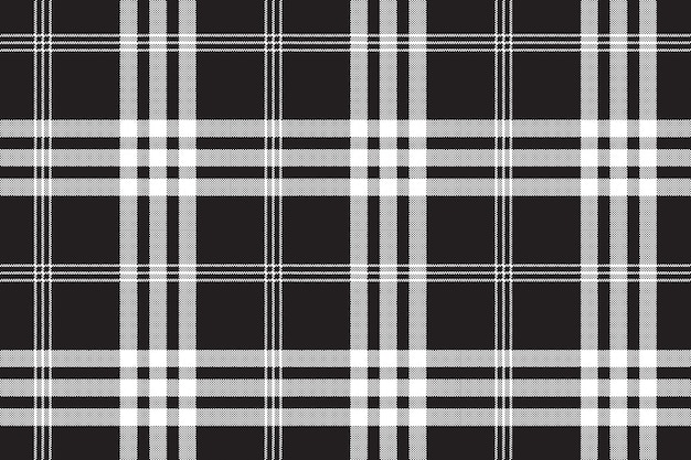 Zwart en wit controleren pixel vierkante stof textuur naadloze patroon