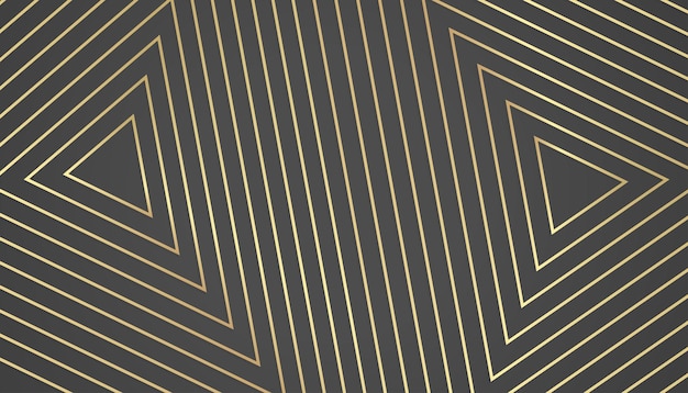 Vector zwart goud geometrische abstracte achtergrond gouden kleur driehoek lijn vorm concept luxe en elegante moderne sjablonen