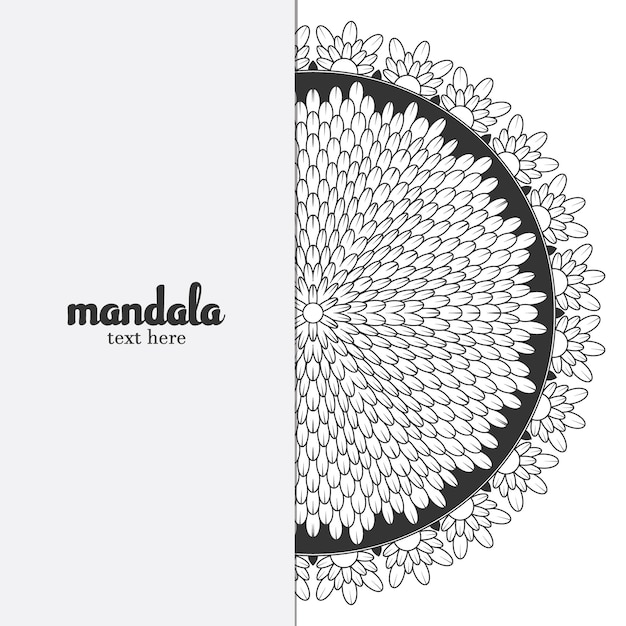 zwart mandala-ontwerp