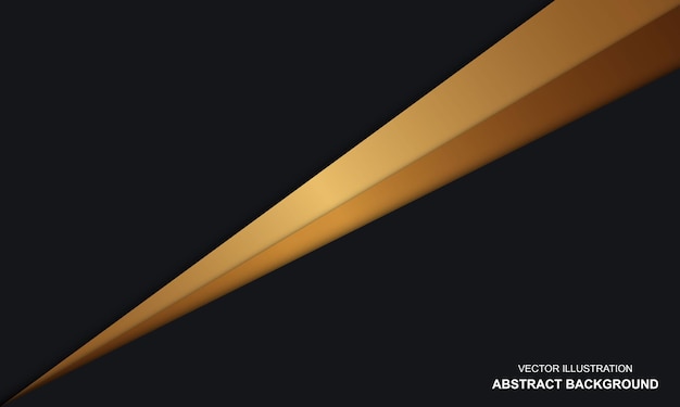 Zwart met gouden luxe abstracte achtergrond