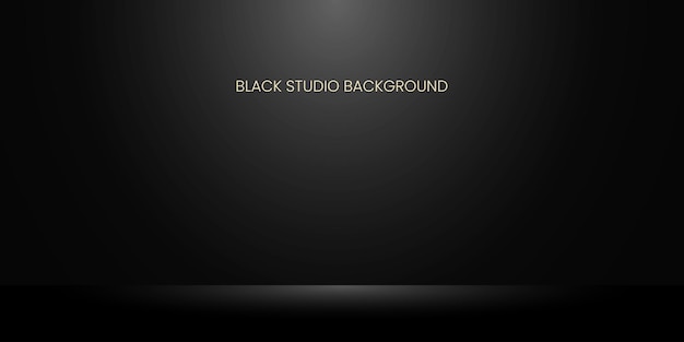 Zwart studio vectorbestand als achtergrond