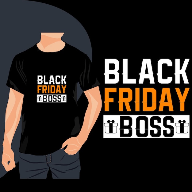 Vector zwart vrijdag t-shirtontwerp trendy
