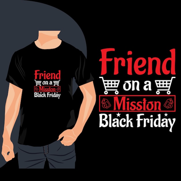 Zwart vrijdag t-shirtontwerp trendy
