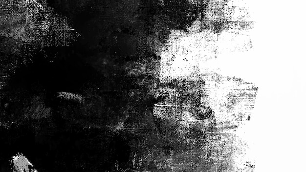 Zwart-wit abstracte grunge verf textuur achtergrond