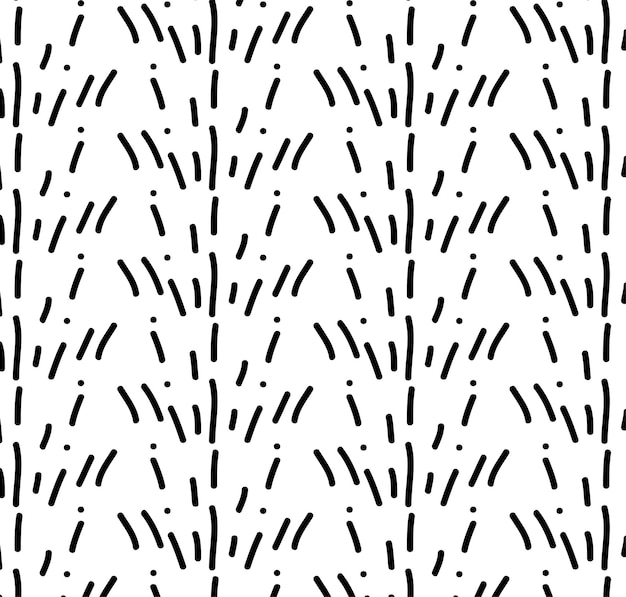 Zwart-wit abstracte willekeurige Dash lijnpatroon