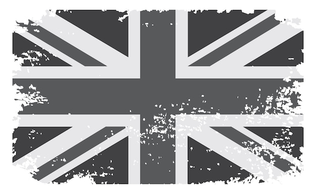 Zwart-wit Britse grunge vlag