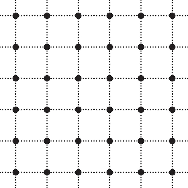 Zwart-wit bw schattig polkadot cirkel rond geometrie streepjeslijn scott geruit geruite tartan gingham patroon vierkante achtergrond vector cartoon illustratie tafelkleed picknick mat wikkel papier stof