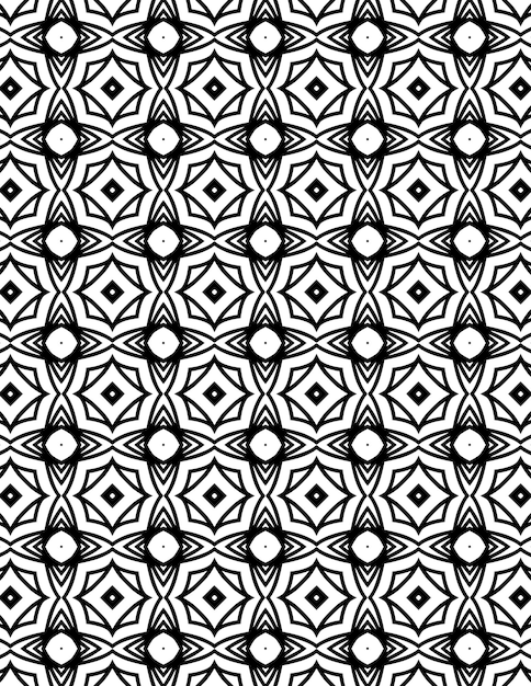 Zwart-wit geometrisch patroon achtergrondillustratie
