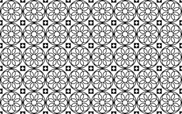 Zwart-wit geometrische naadloze patroon achtergrond