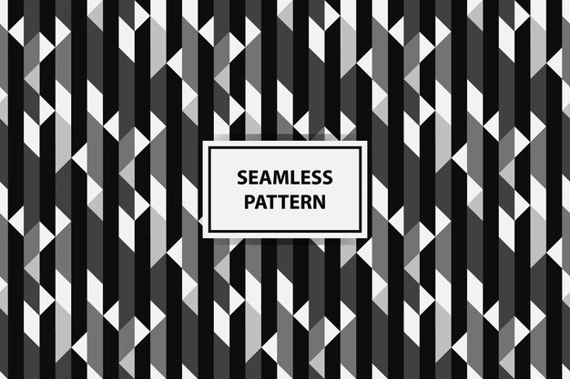 Zwart-wit naadloos abstract geometrisch patroon