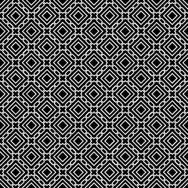 Zwart-wit naadloze abstracte patroon achtergrond en achtergrond grijswaarden sierontwerp mozaïek ornamenten vector grafische afbeelding eps10