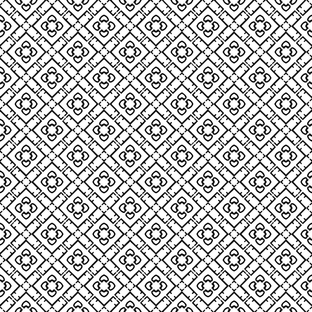 Zwart-wit naadloze abstracte patroon achtergrond en achtergrond grijswaarden sierontwerp mozaïek ornamenten vector grafische afbeelding eps10