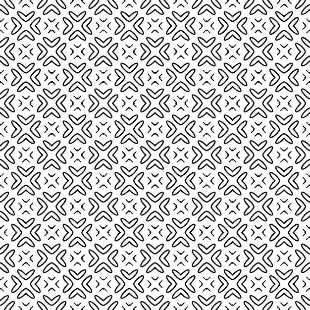 Zwart-wit naadloze abstracte patroon achtergrond en achtergrond grijswaarden sierontwerp mozaïek ornamenten vector grafische afbeelding eps10