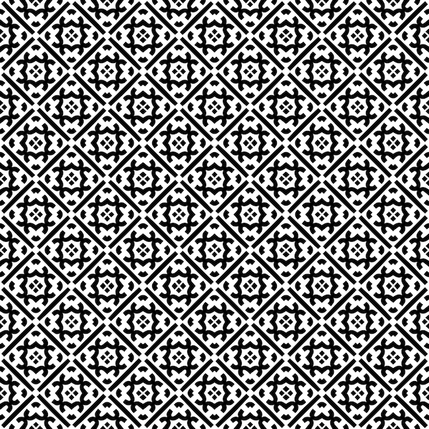 Zwart-wit naadloze abstracte patroon achtergrond en achtergrond grijswaarden sierontwerp mozaïek ornamenten vector grafische afbeelding eps10